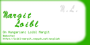 margit loibl business card